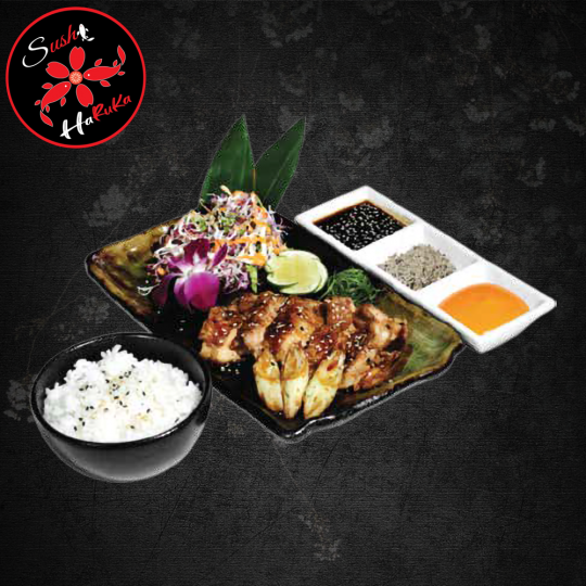 CƠM GÀ ÁP CHẢO SỐT TERIYAKI