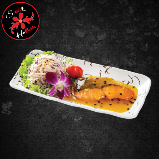 CÁ HỒI NƯỚNG SỐT CHANH DÂY